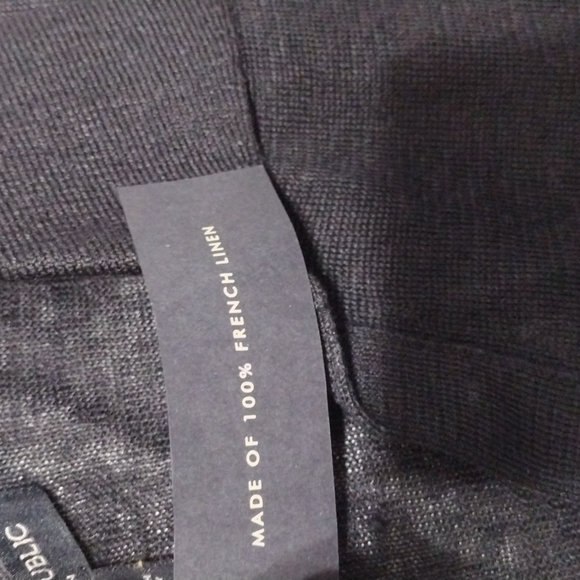 Banana Republic French Linen Black Johnny Collar Sweater - Picture 6 of 16